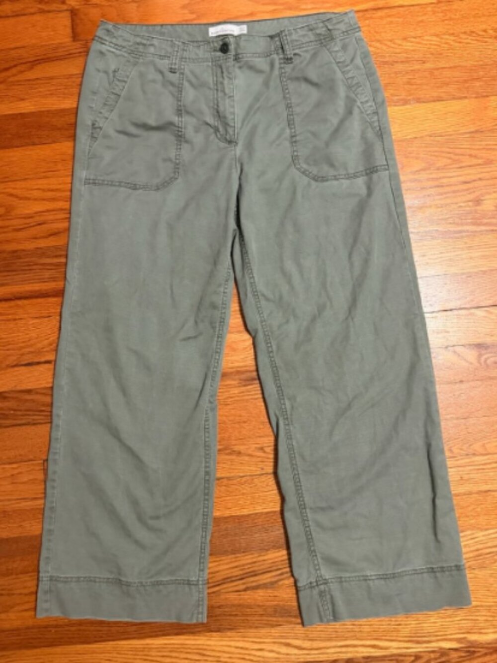 L.L.Bean Signature Women’s Utility Pants – Mid-Rise Wide-Leg Ankle-Length